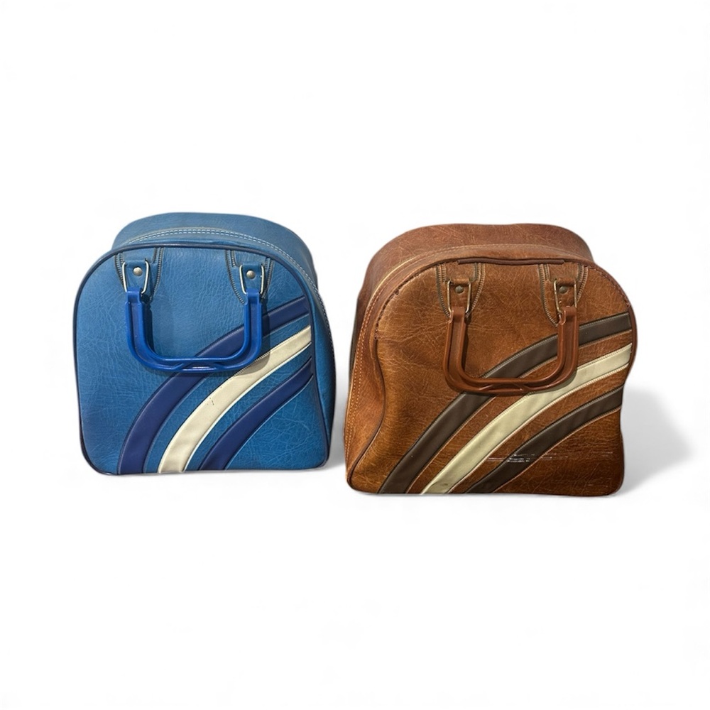 Set of Two  Vintage Bowling Bags.